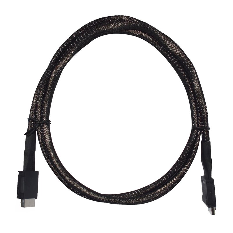 LetLinkSo Shielded Oculink Cable PCIe 4.0 SFF-8611 4i Male Extension Cable for Oculink eGPU onexGPU Mini PC SSD, 3.3 ft (100 cm) - Image 5